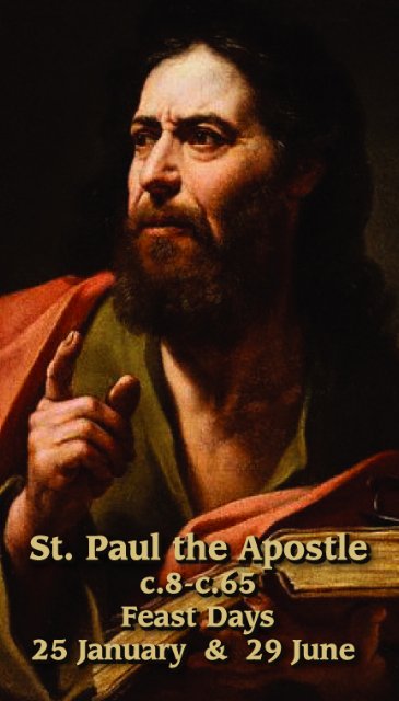 ST. PAUL PRAYER CARD